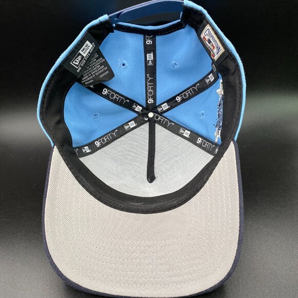 New Era Atlanta Braves Cap Hat Men's OSFM w/ Adjustable Strap Blue - Picture 11 of 15